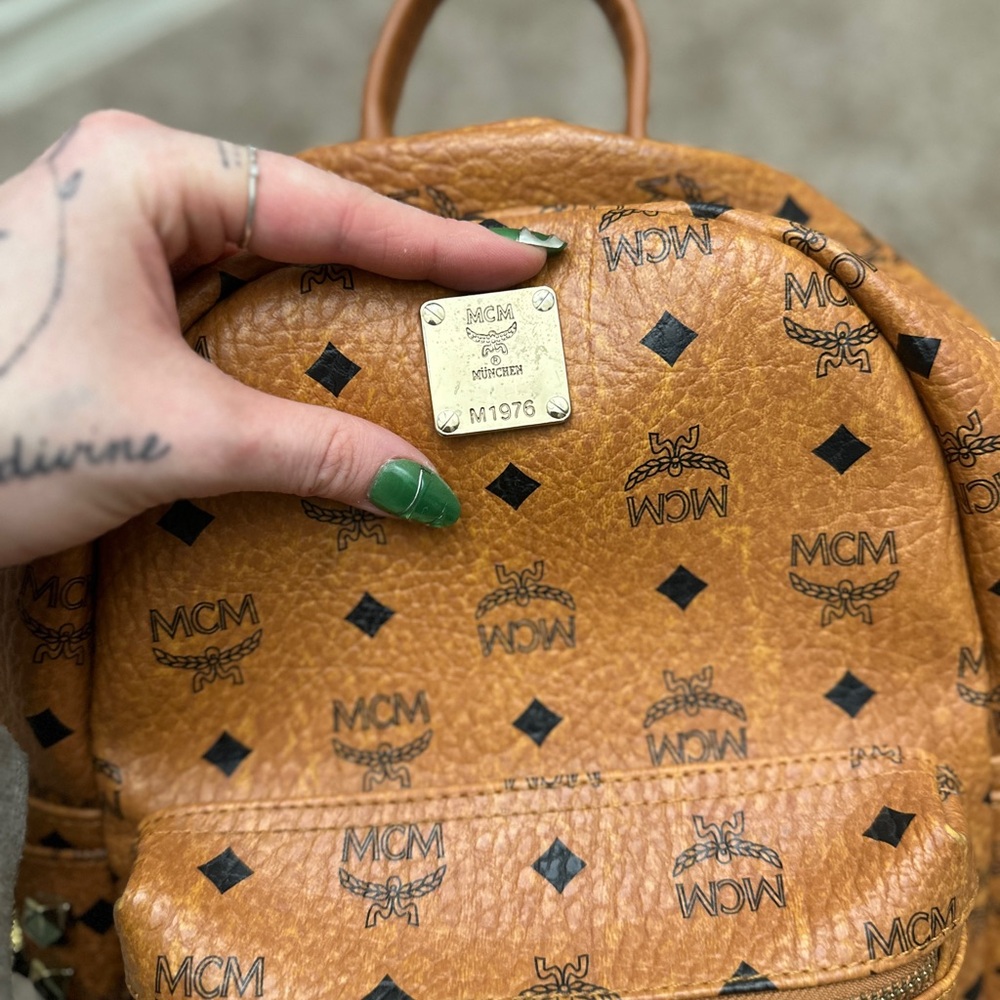 Mcm Stark Stud Backpack - image 2